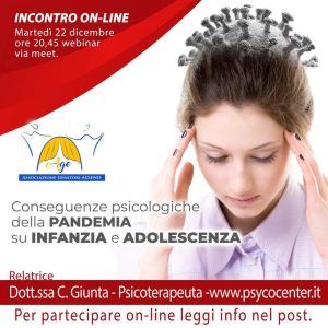conseguenze psicologiche della pandemia su infanzia e adolescenza